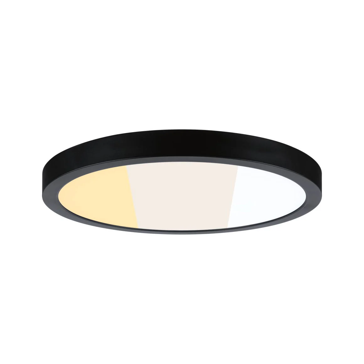 LED Panel Abia 2 White Select Dämmerungsgesteuerter Bewegungsmelder (HF) rund 400mm 16W 1400lm 2700 - 4000K Schwarz