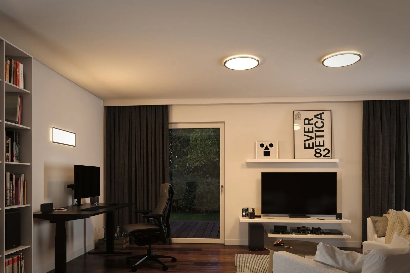 LED Panel Atria Shine Deckenaufbauleuchte - Image 2