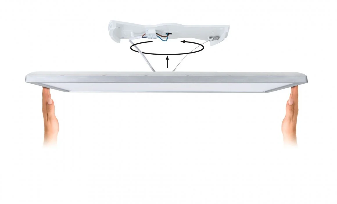 LED Panel Atria Shine 580x200mm 4000K Chrom matt Deckenlampe - Image 4