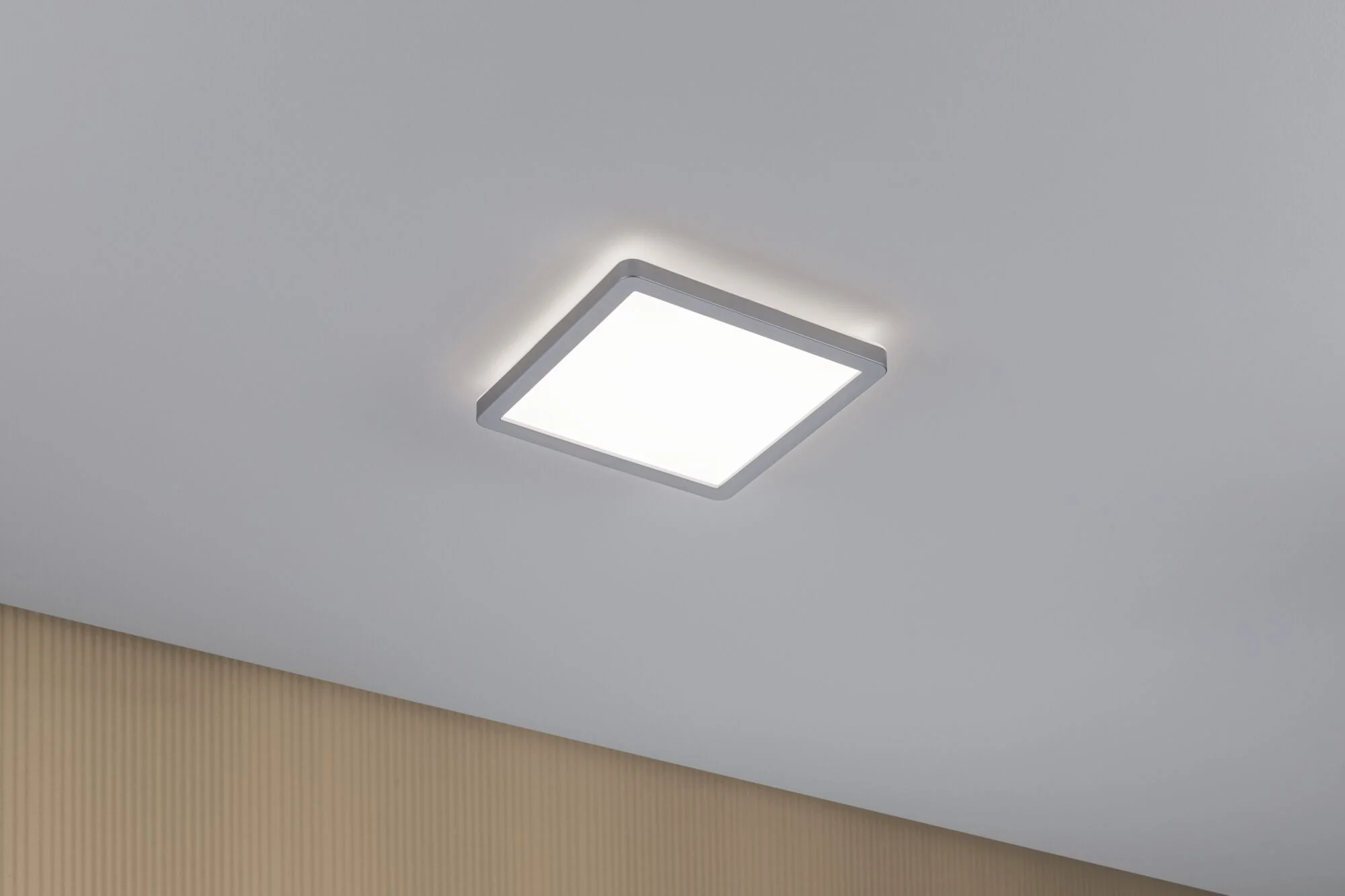 LED Panel Atria Shine Backlight eckig 190x190mm 11,2W 900lm 4000K Chrom matt - Image 3