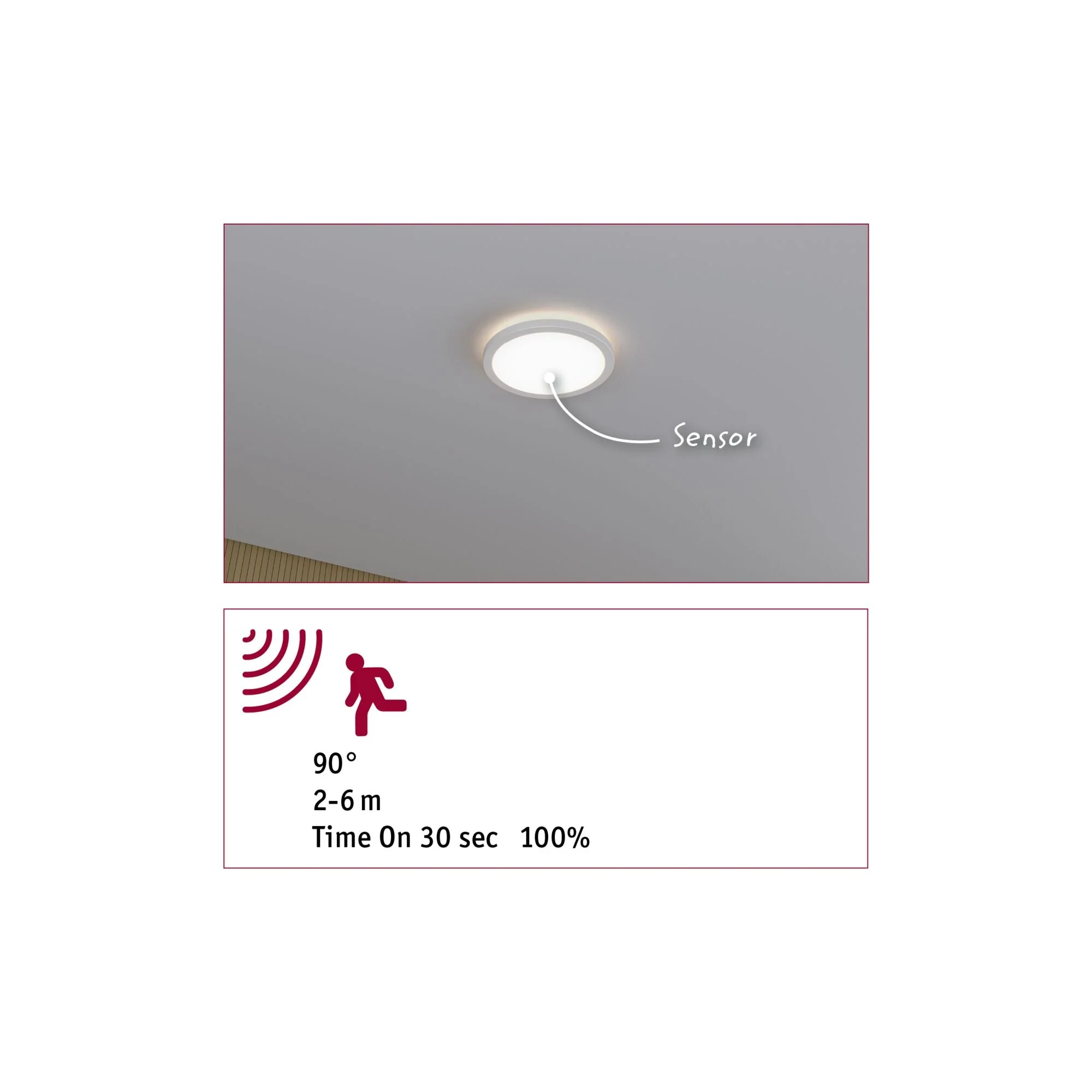 LED Panel Atria Shine Backlight IP44 rund 190mm 11,2W 850lm 4000K Weiß - Image 4