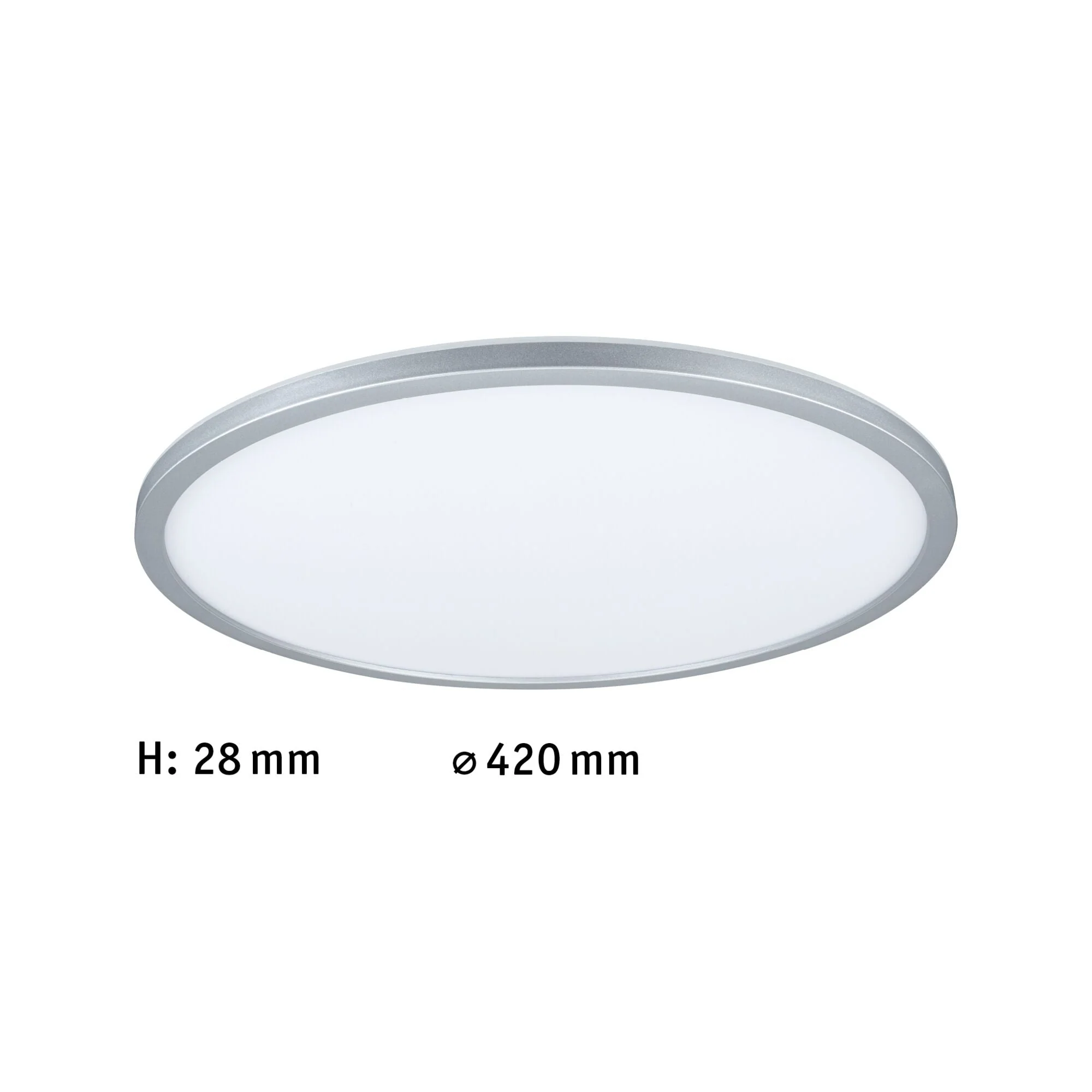 LED Panel Atria Shine Backlight rund 420mm 20W 2200lm RGBW Chrom matt dimmbar - Image 2