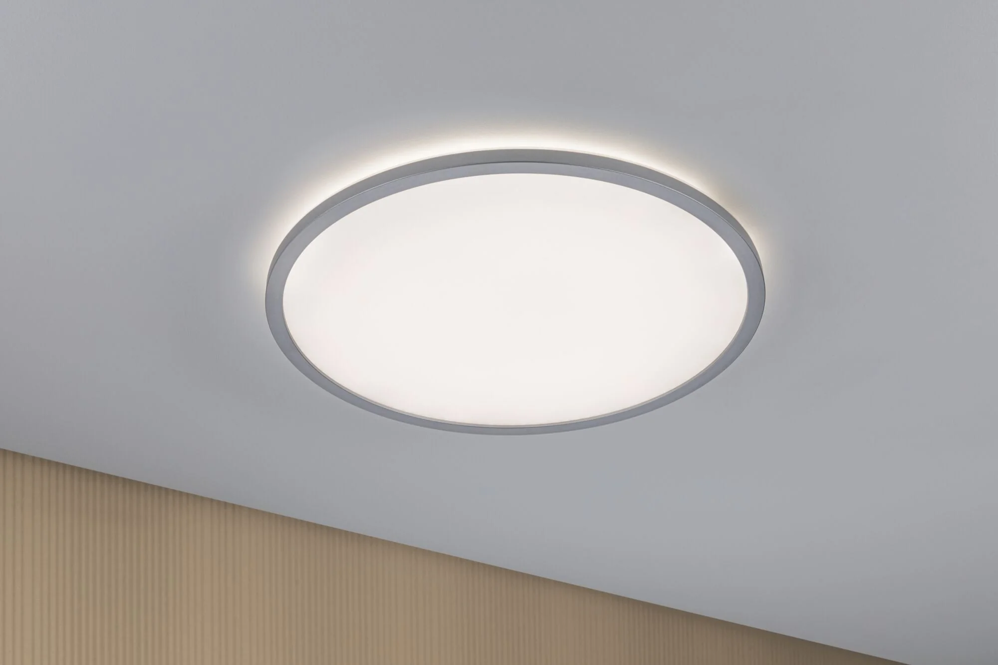 LED Panel Atria Shine Backlight rund 420mm 20W 2200lm RGBW Chrom matt dimmbar - Image 3