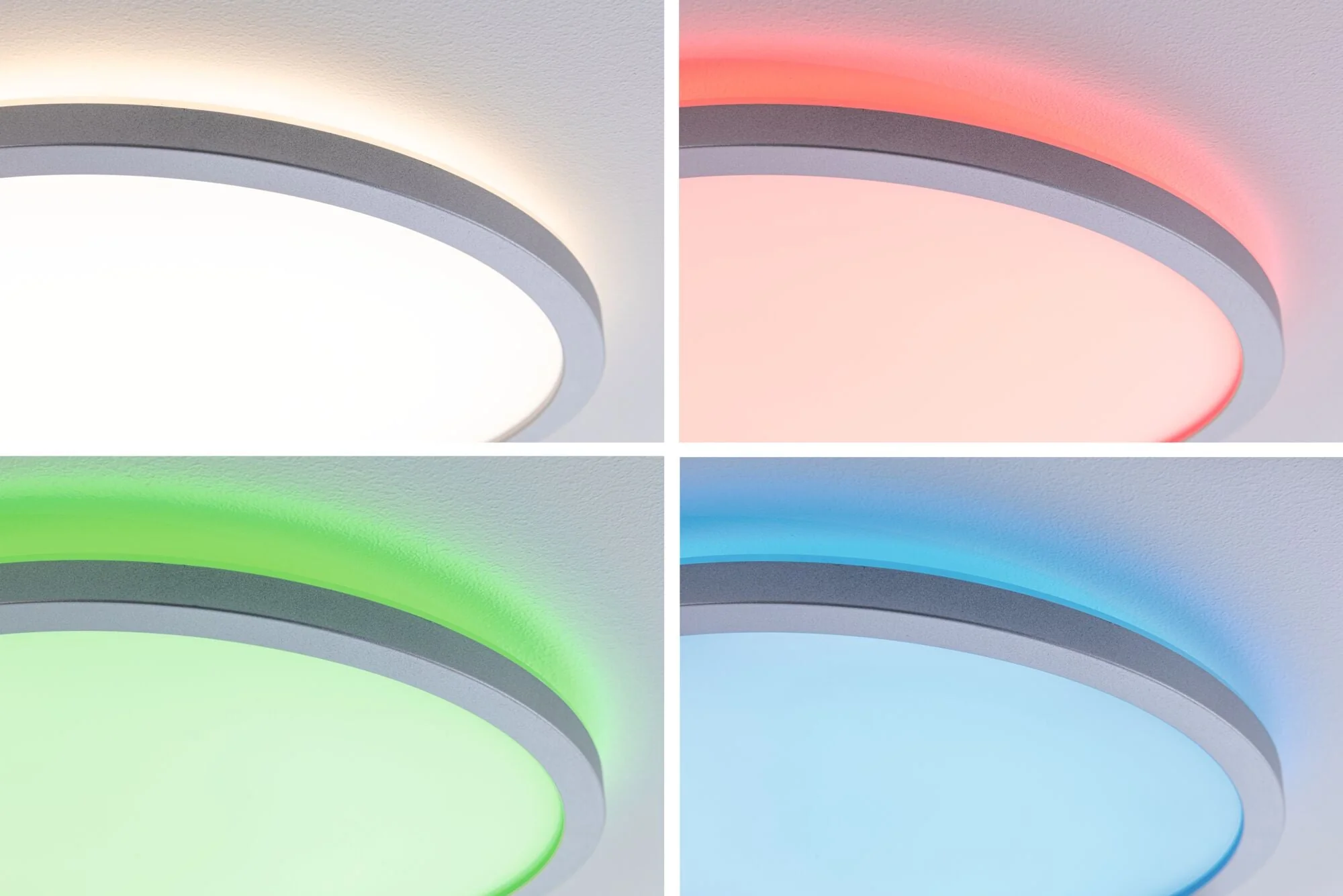 LED Panel Atria Shine Backlight rund 420mm 20W 2200lm RGBW Chrom matt dimmbar - Image 4