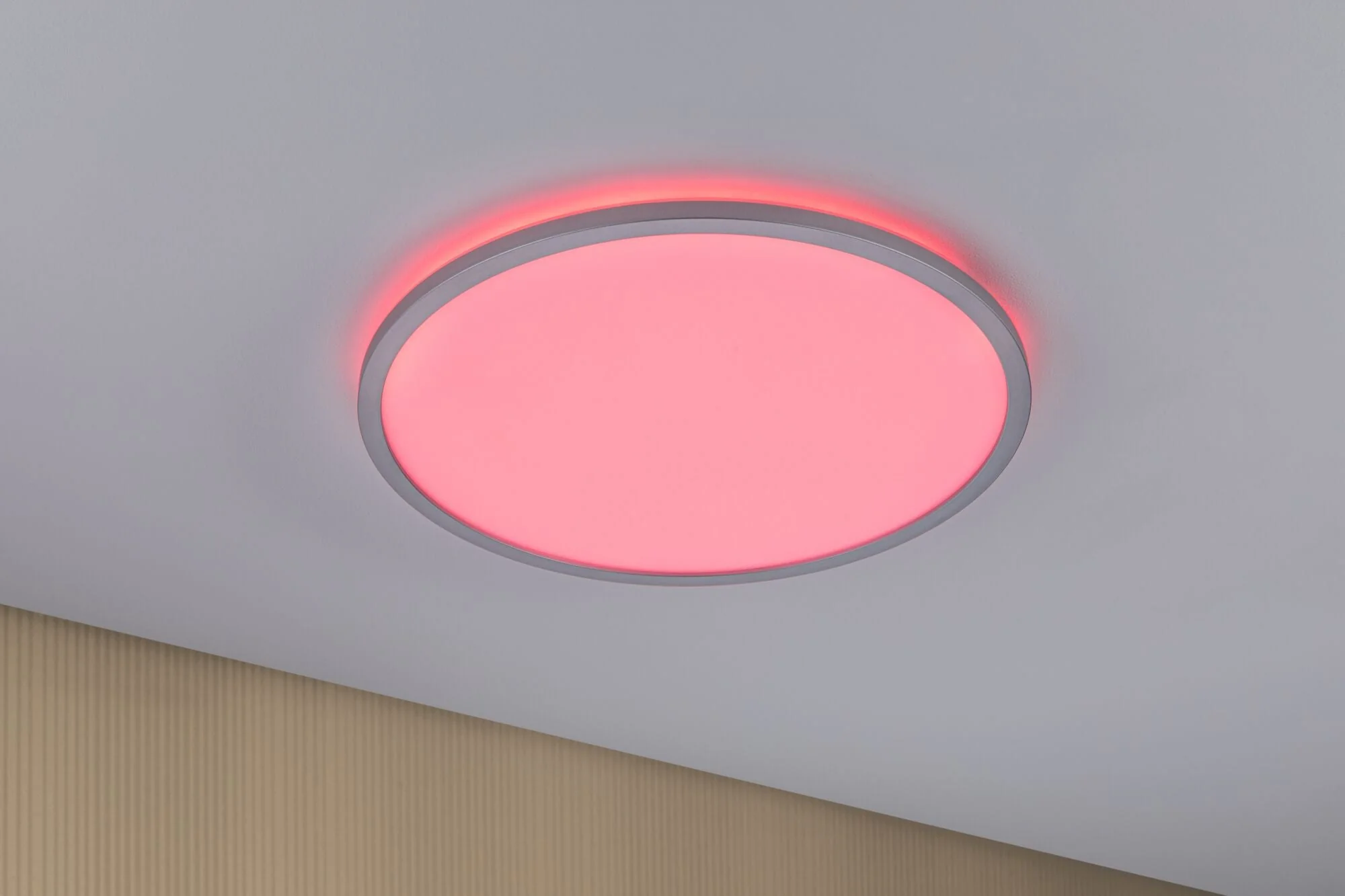 LED Panel Atria Shine Backlight rund 420mm 20W 2200lm RGBW Chrom matt dimmbar - Image 5