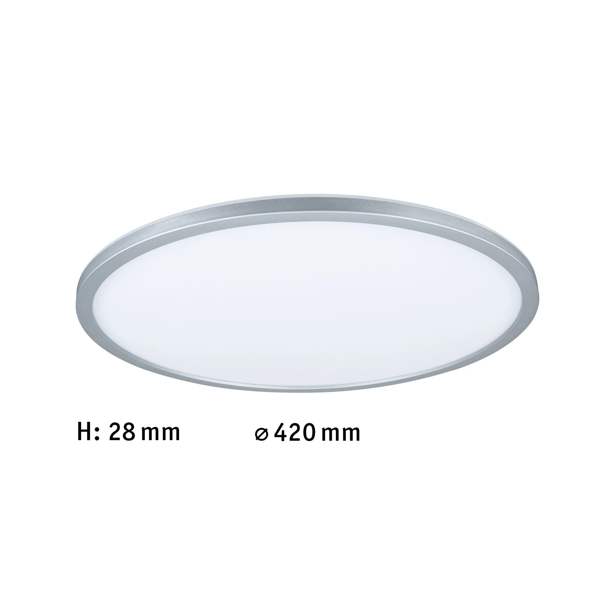 LED Panel Atria Shine Backlight rund 420mm 22W 2300lm 4000K Chrom matt dimmbar - Image 2