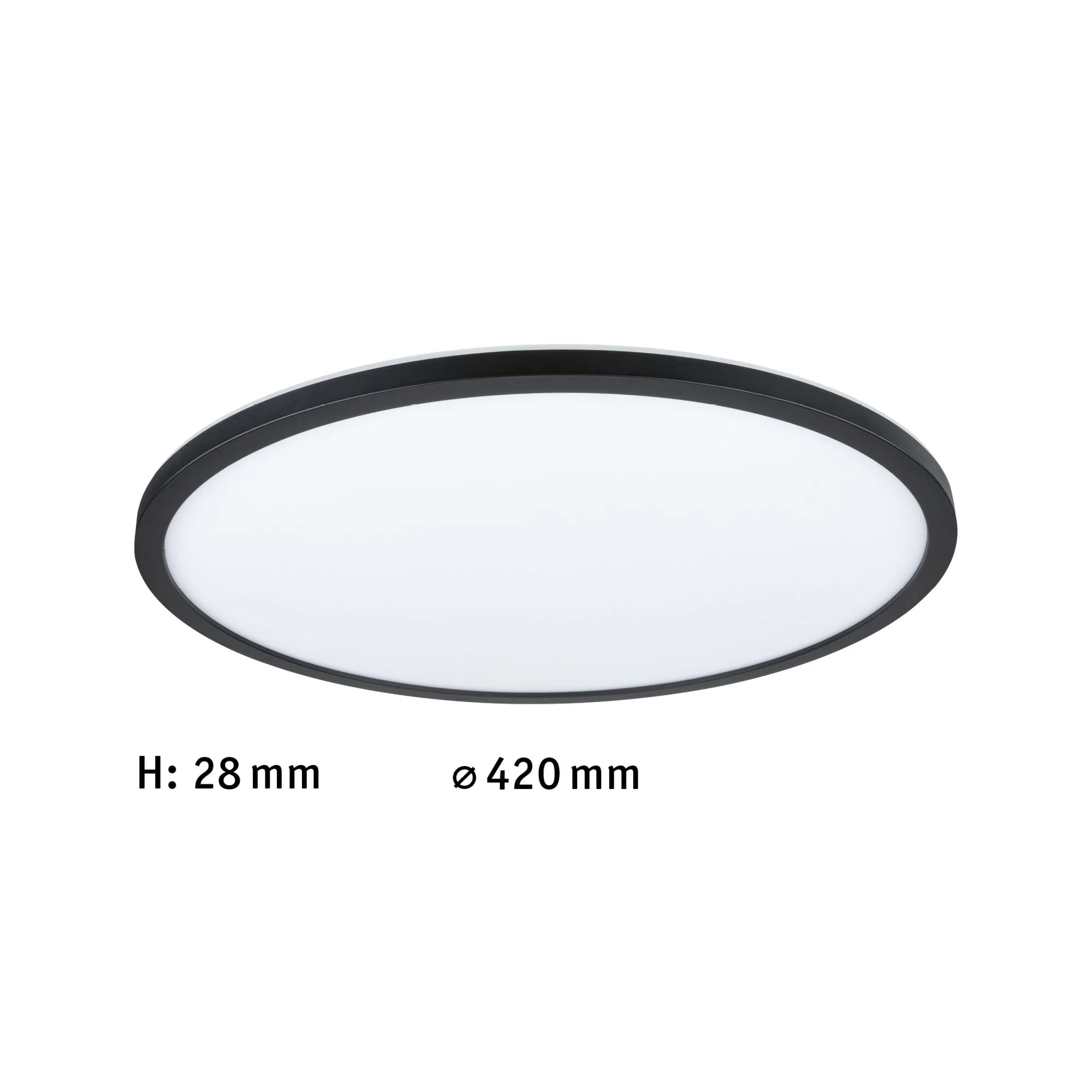 LED Panel Atria Shine Backlight rund 420mm 22W 2300lm 4000K Schwarz dimmbar - Image 2