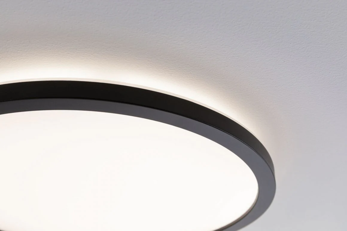 LED Panel Atria Shine  rund 190mm 3000K Schwarz Deckenlampe - Image 3