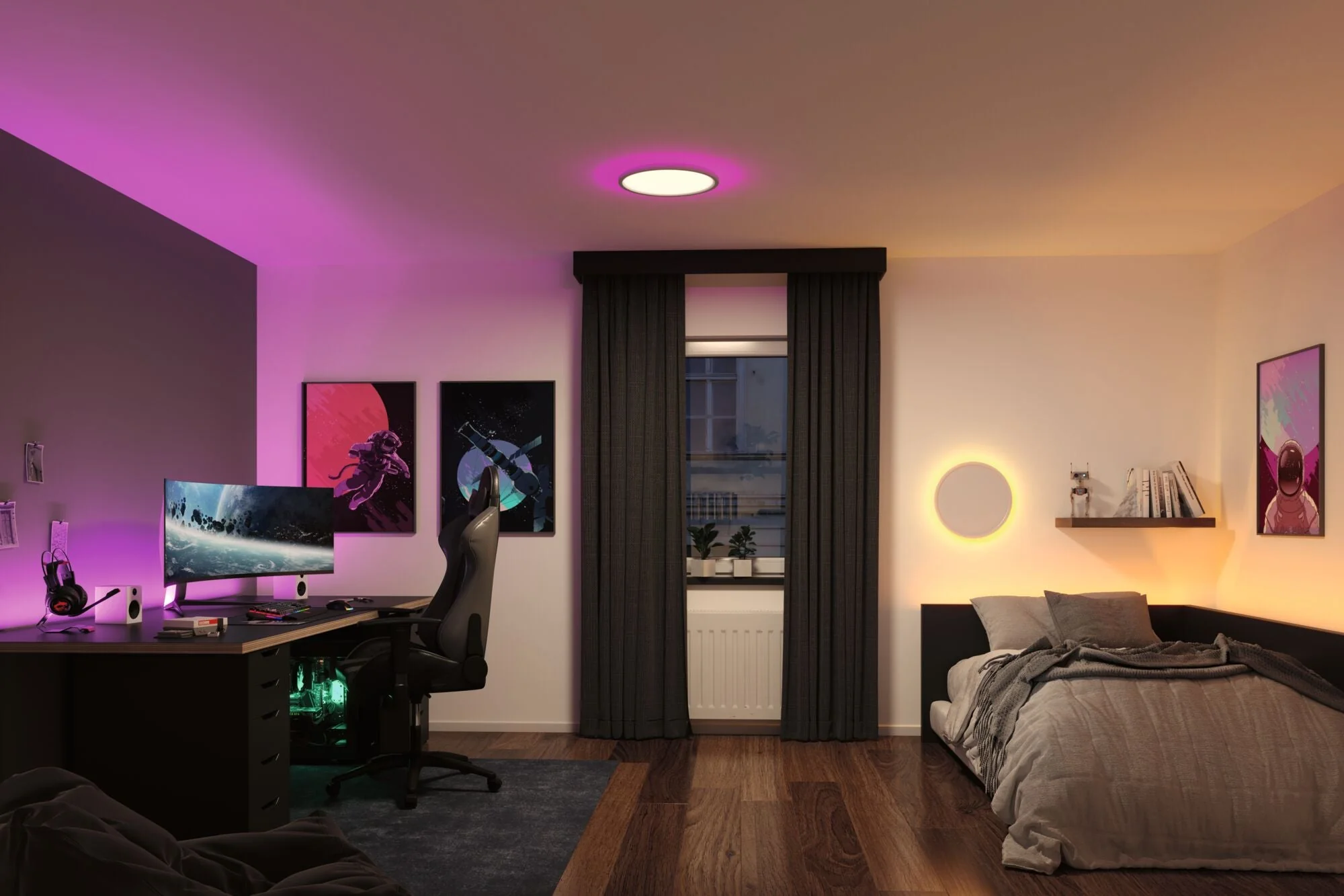 LED Panel Atria Shine rund 400mm 323W 2700lm RGB+ Weiß dimmbar - Image 2