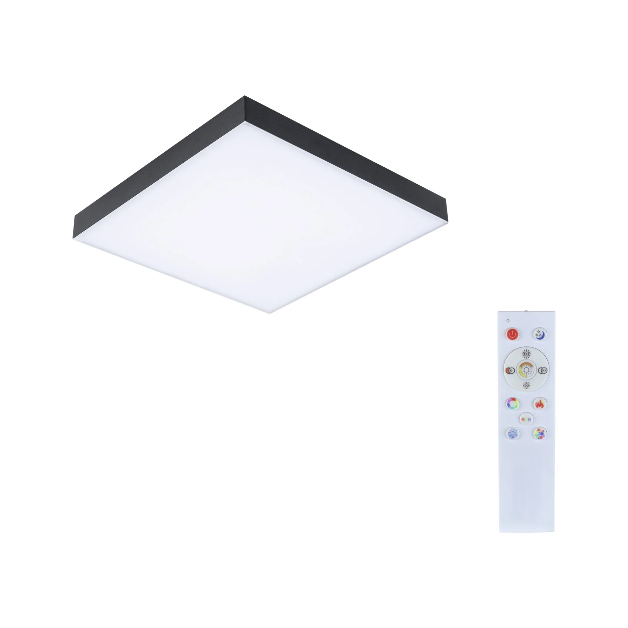 LED Panel Velora Rainbow dynamicRGBW eckig 295x295mm 13,2W 1140lm RGB+ Schwarz dimmbar - Image 10