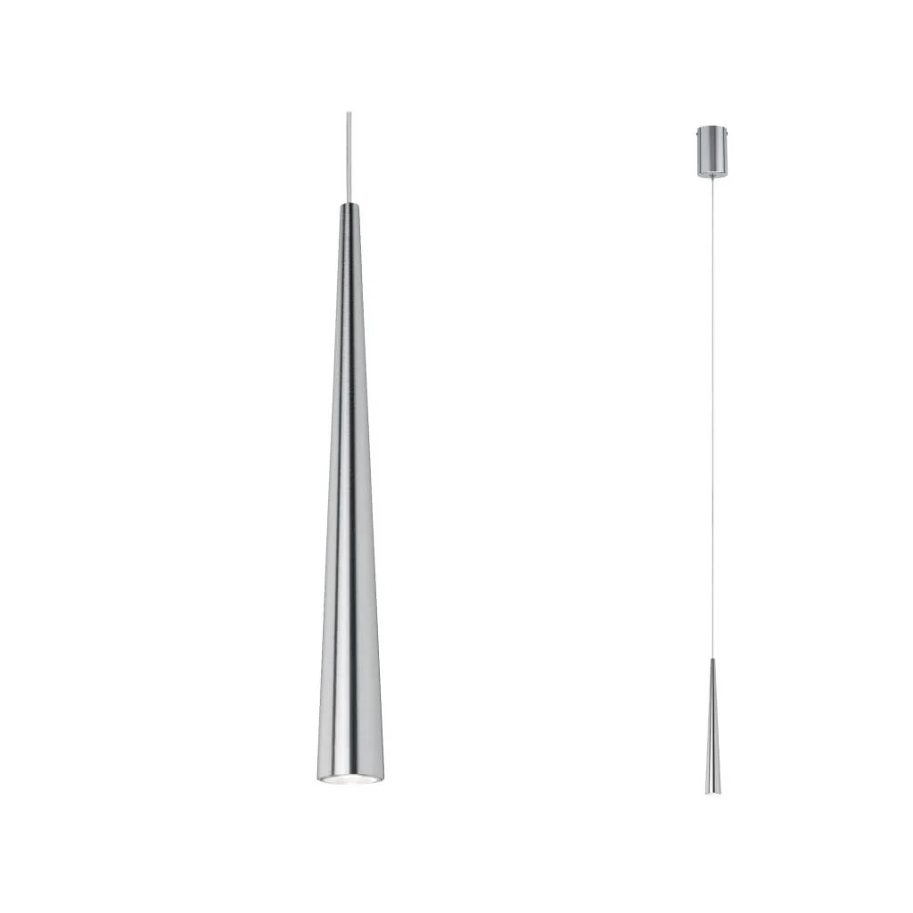 LED Pedelleuchte Gutta 1-flammig 7W Alu gebürstet Pendelleuchte