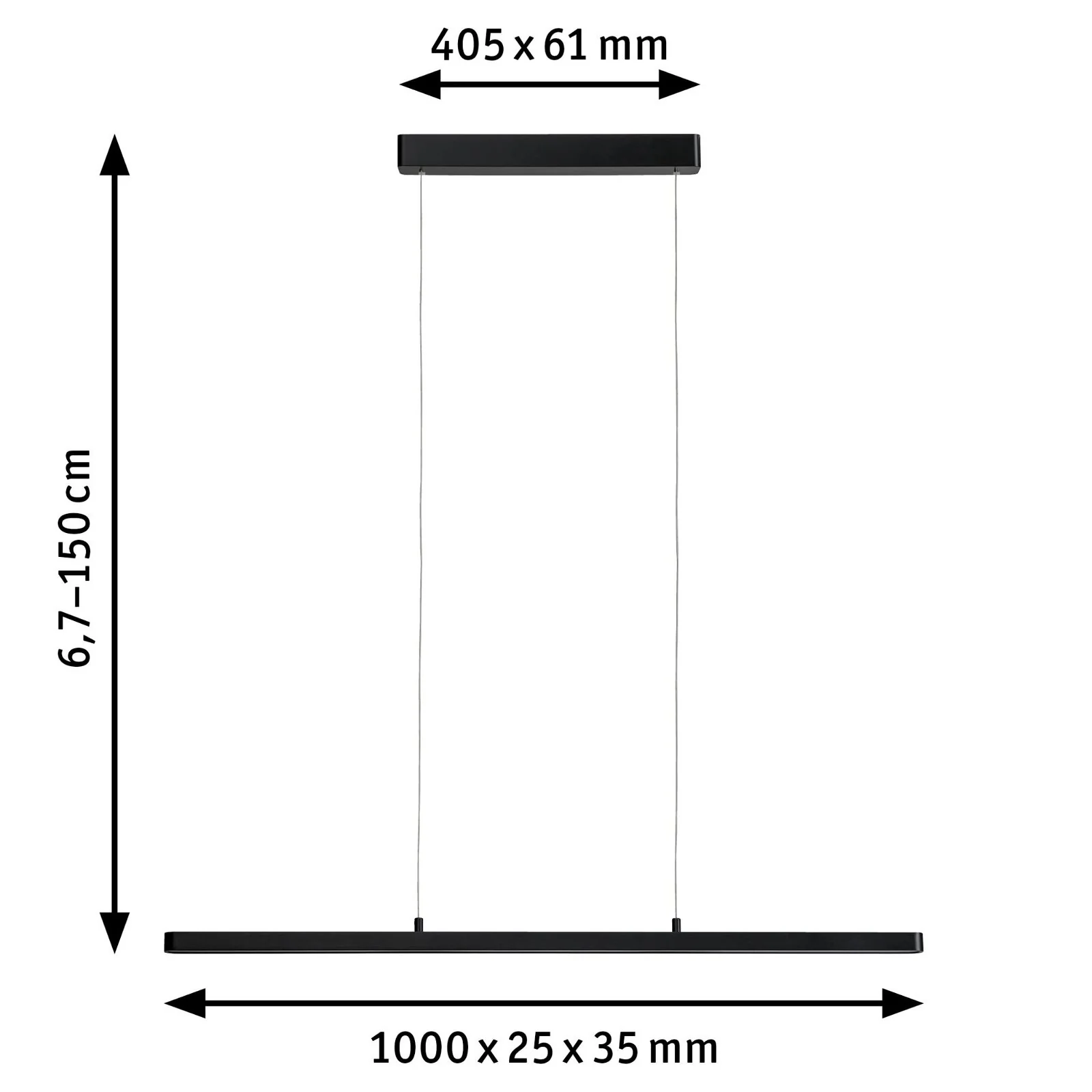 LED Pendelleuchte Lento Tunable White 3x2100lm 3x13,5W dimmbar - Image 3