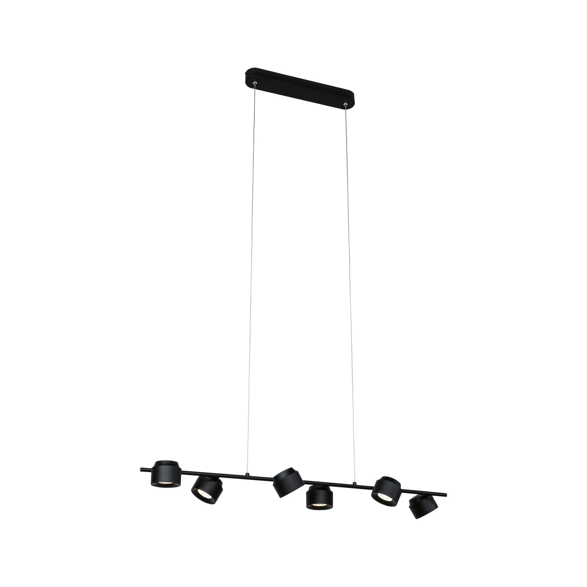 LED Pendelleuchte Puric Pane 2700K 6x350lm 6x4,5W Schwarz dimmbar