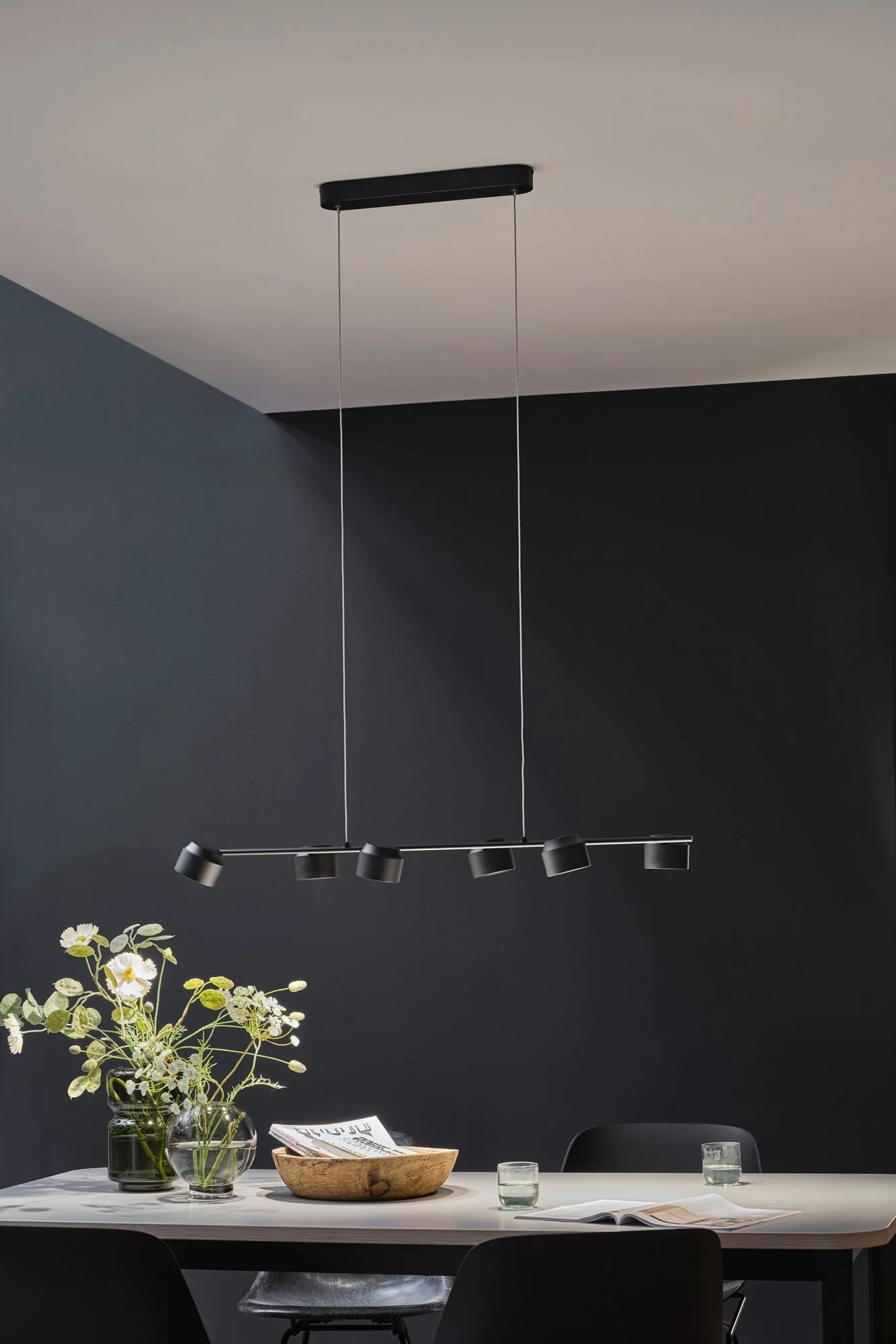 LED Pendelleuchte Puric Pane  6x6W Schwarz - Image 4