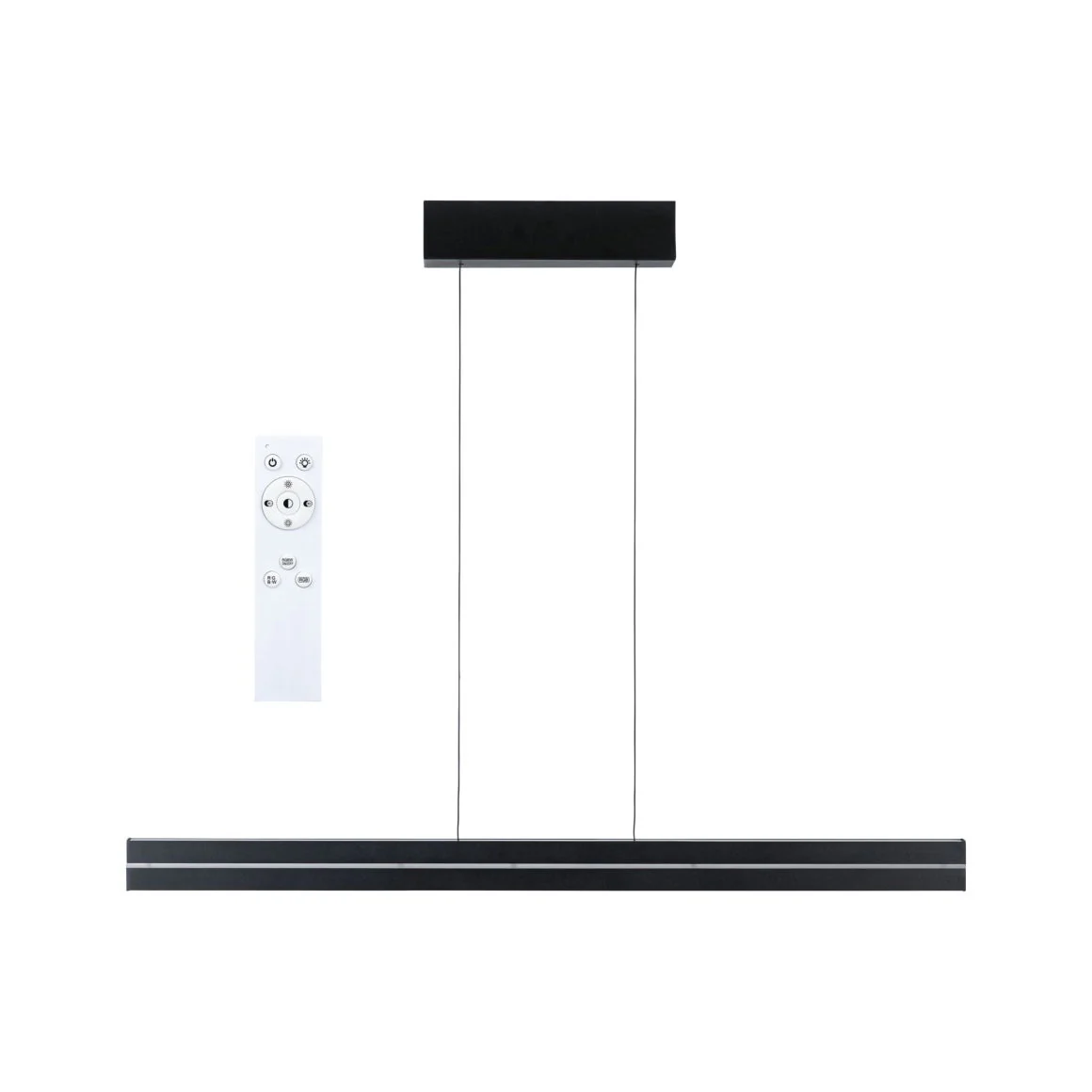 LED Pendelleuchte Raiko RGBW+dimmbar 2300lm / 370lm 19W / 6W Schwarz - Image 6