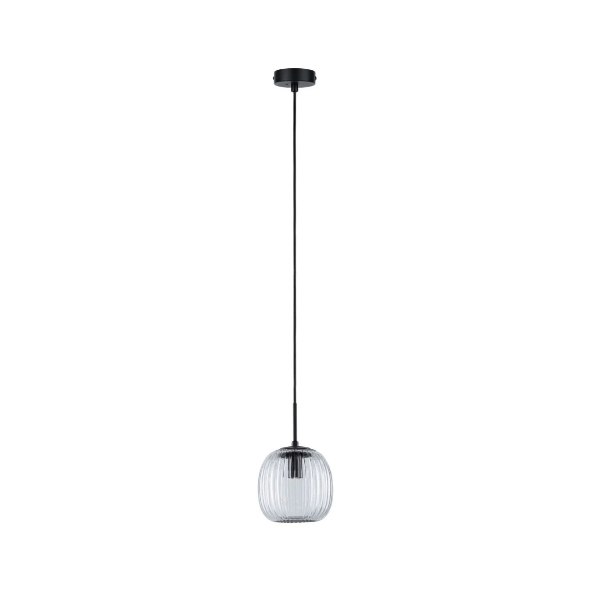 LED Pendelleuchte Ruya  E14 max. 20W Glas/Schwarz matt - Image 2