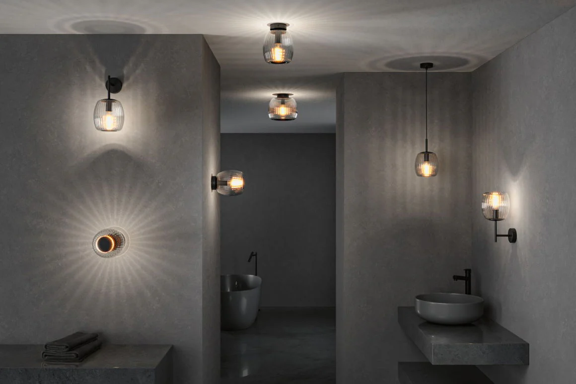 LED Pendelleuchte Ruya  E14 max. 20W Glas/Schwarz matt - Image 3