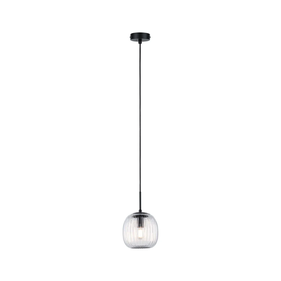 LED Pendelleuchte Ruya  E14 max. 20W Glas/Schwarz matt - Image 6