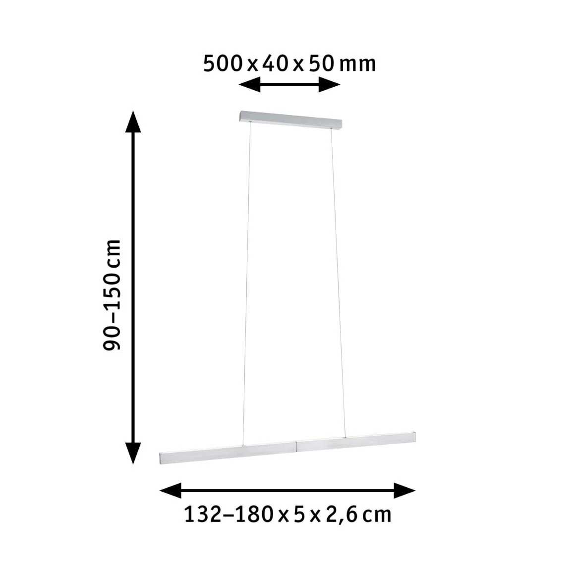 LED Pendelleuchte Touchless Sensor Aptare 2700K 2050lm / 2050lm 2x16,5W dimmbar - Image 3