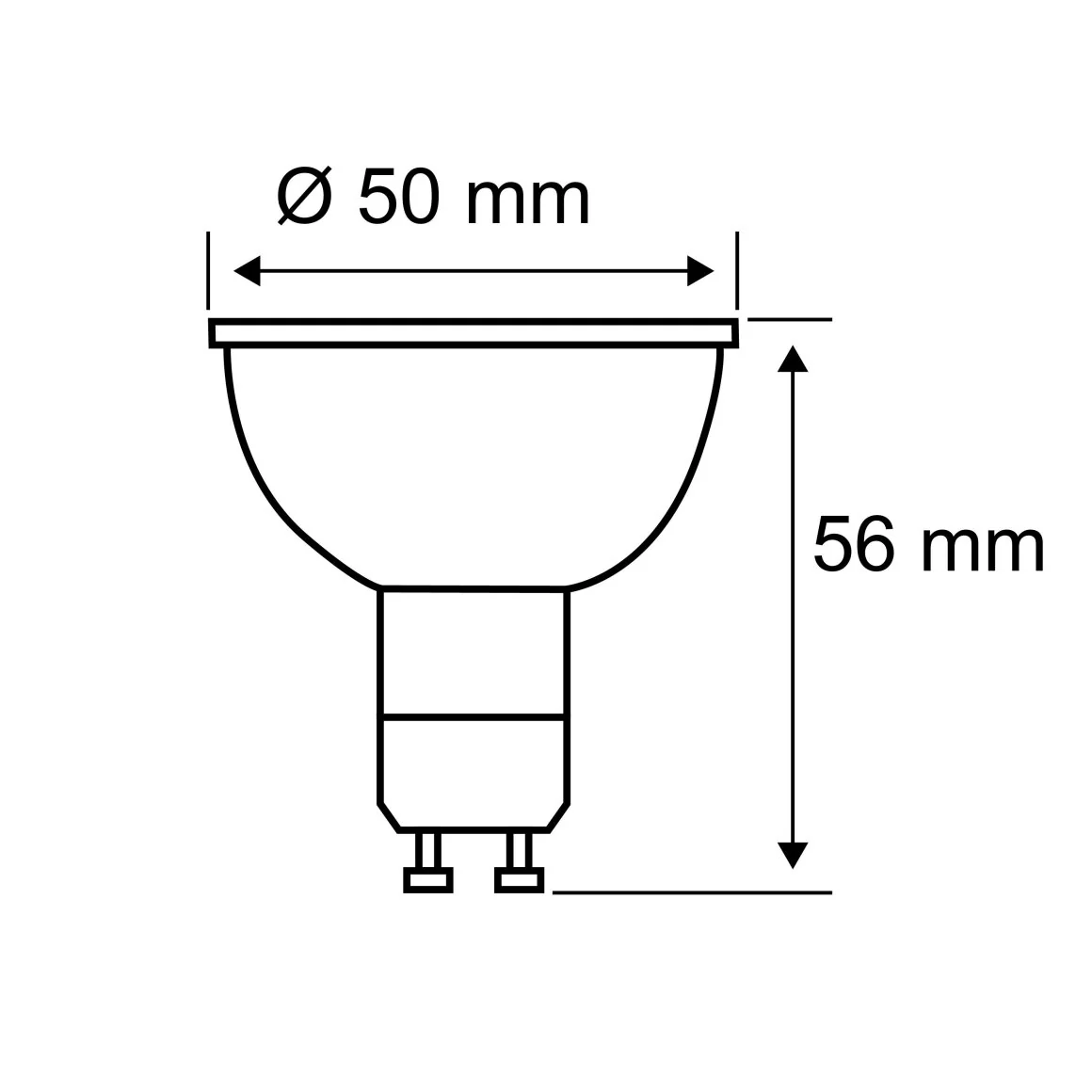 LED Reflektor GU10 Dip Switch 650lm 6,9W 2700 - 4000 Kelvin dimmbar - Image 4