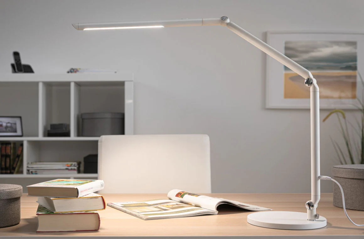 LED Schreibtischleuchte FlexBar  White Switch 1000lm 9,5W Weiß Tischleuchte - Image 7