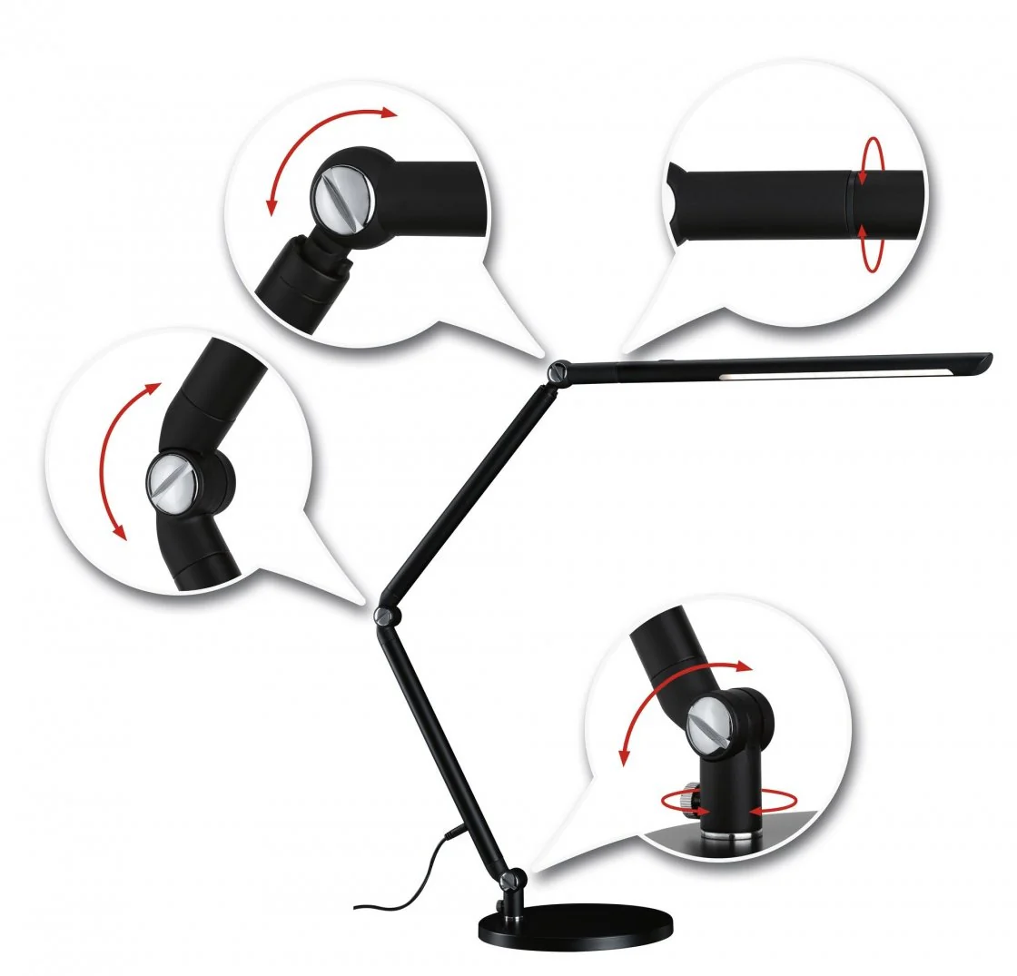 LED Schreibtischleuchte FlexBar White Switch 1000lm 9,5W Tischleuchte - Image 3