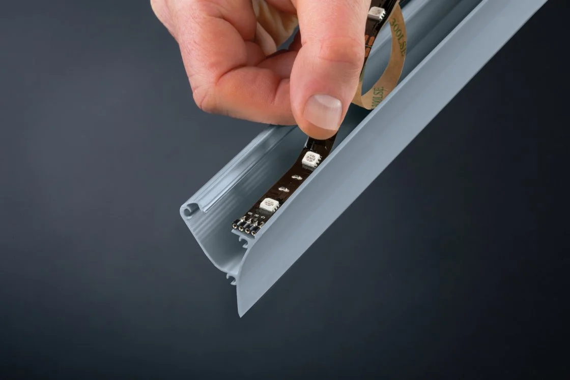 LED Strip Profil Corner 2m  Grau - Image 5