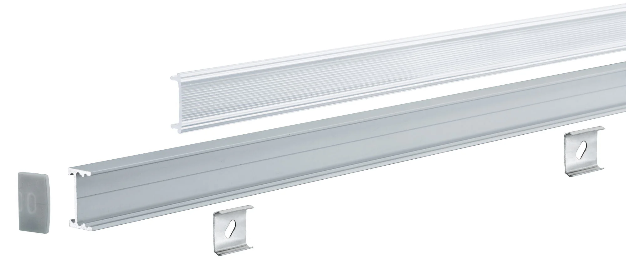 LED Strip Profil Square  1m Alu/Satin - Image 8