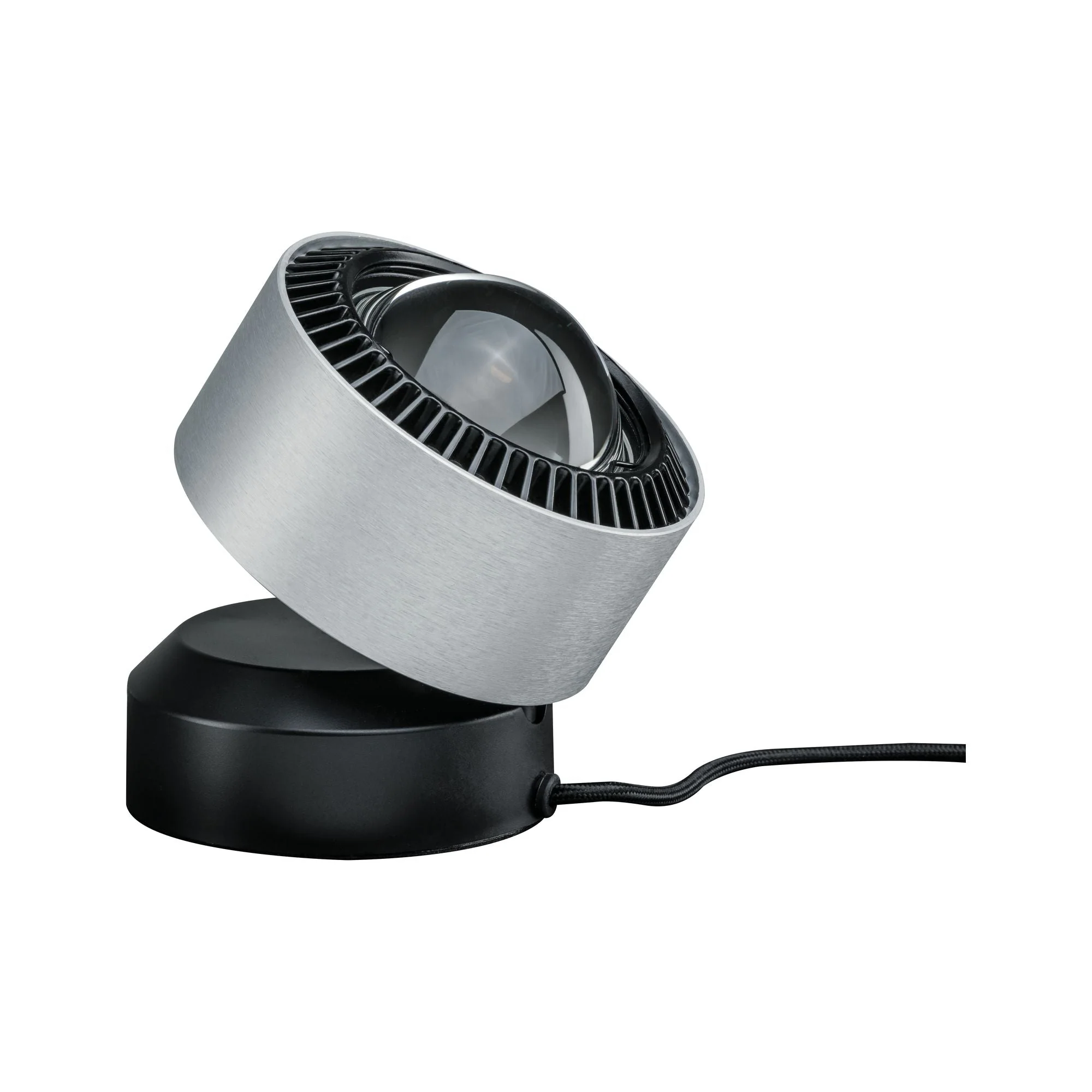 LED Tischleuchte Aldan 2700K 200lm 3,5W Schwarz/Alu gebürstet - Image 7