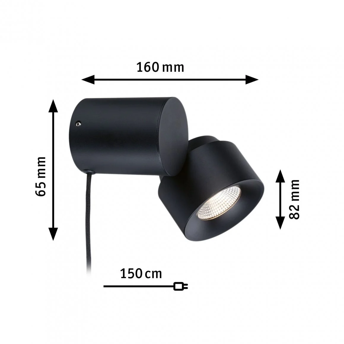 LED Tischleuchte Puric Pane 2700K 300lm 3W Schwarz - Image 2