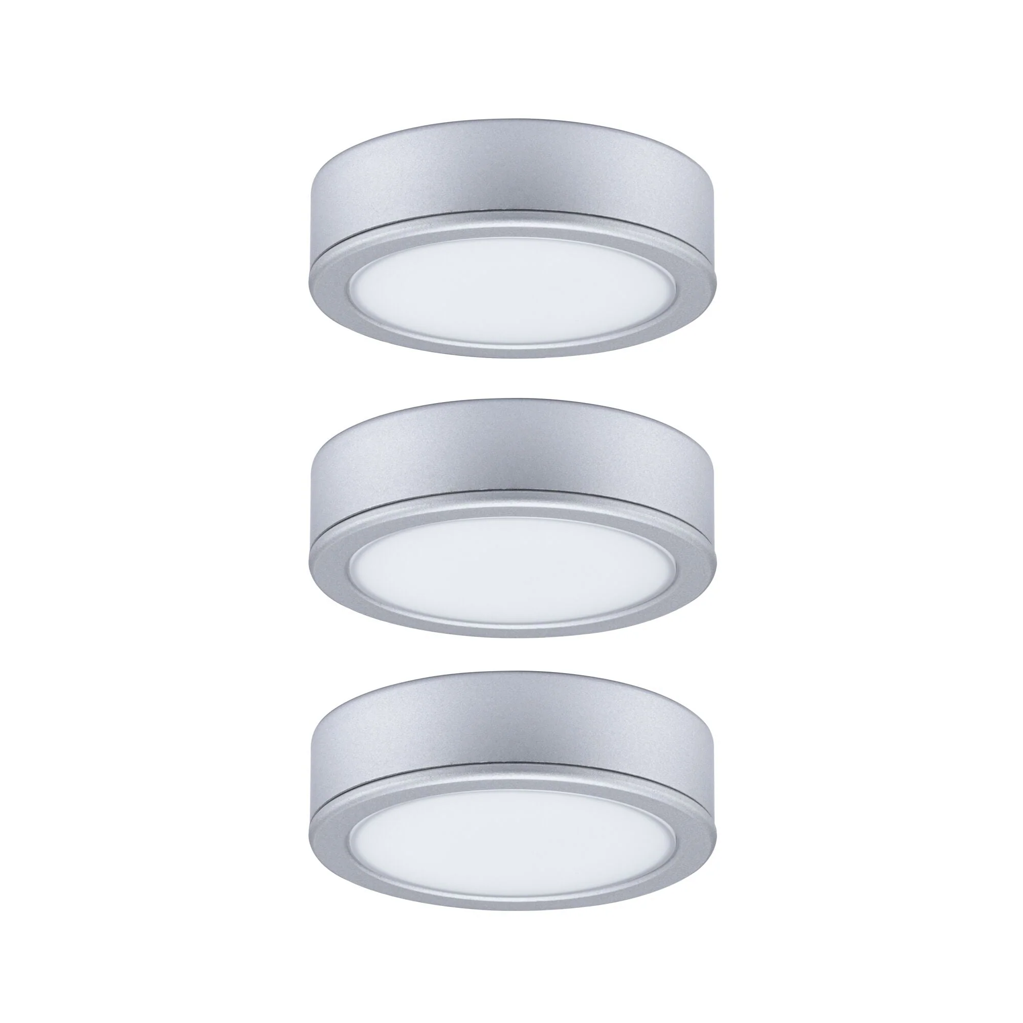 LED Unterschrankleuchte Pukk 3x3,5W 65mm 3x210lm 230V rund Chrom matt - Image 5