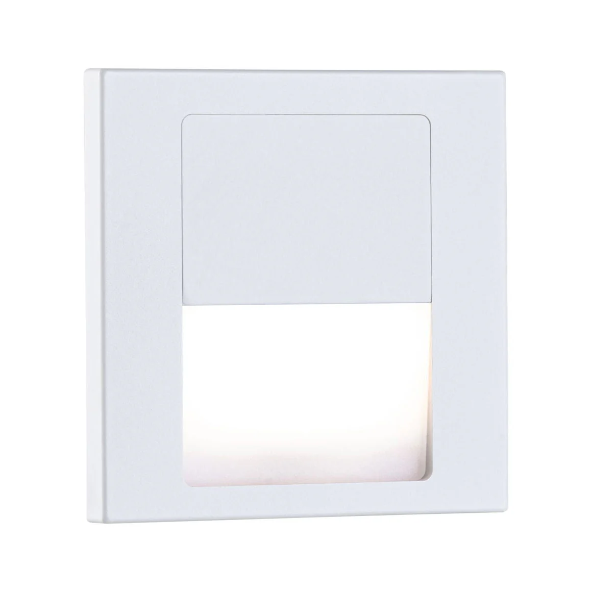LED Wandeinbauleuchte Tsaro  eckig 80x36mm 1W 80lm 230V 2700K Weiß matt
