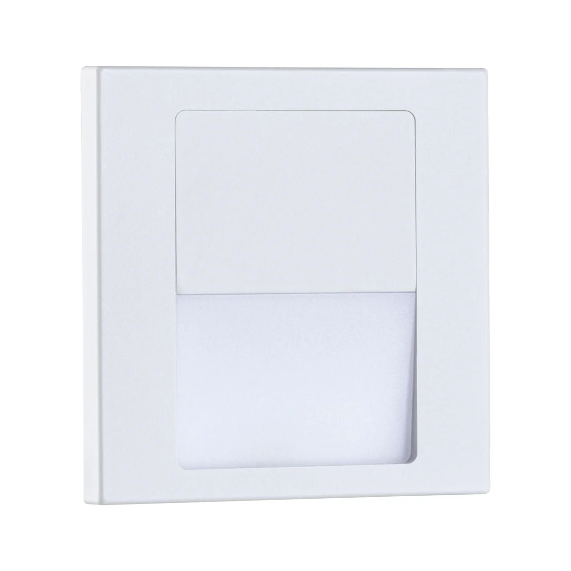 LED Wandeinbauleuchte Tsaro  eckig 80x36mm 1W 80lm 230V 2700K Weiß matt - Image 5