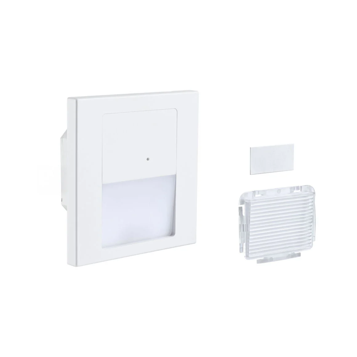 LED Wandeinbauleuchte Tsaro eckig 80x36mm 1W 80lm 230V 2700K Weiß matt mit Bewegungsmelder - Image 8