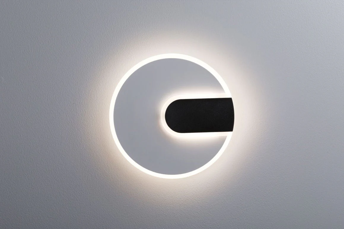 LED Wandleuchte 2Form  4000K 1160lm / 430lm 230V 9W / 3,5W Weiß/Schwarz - Image 2