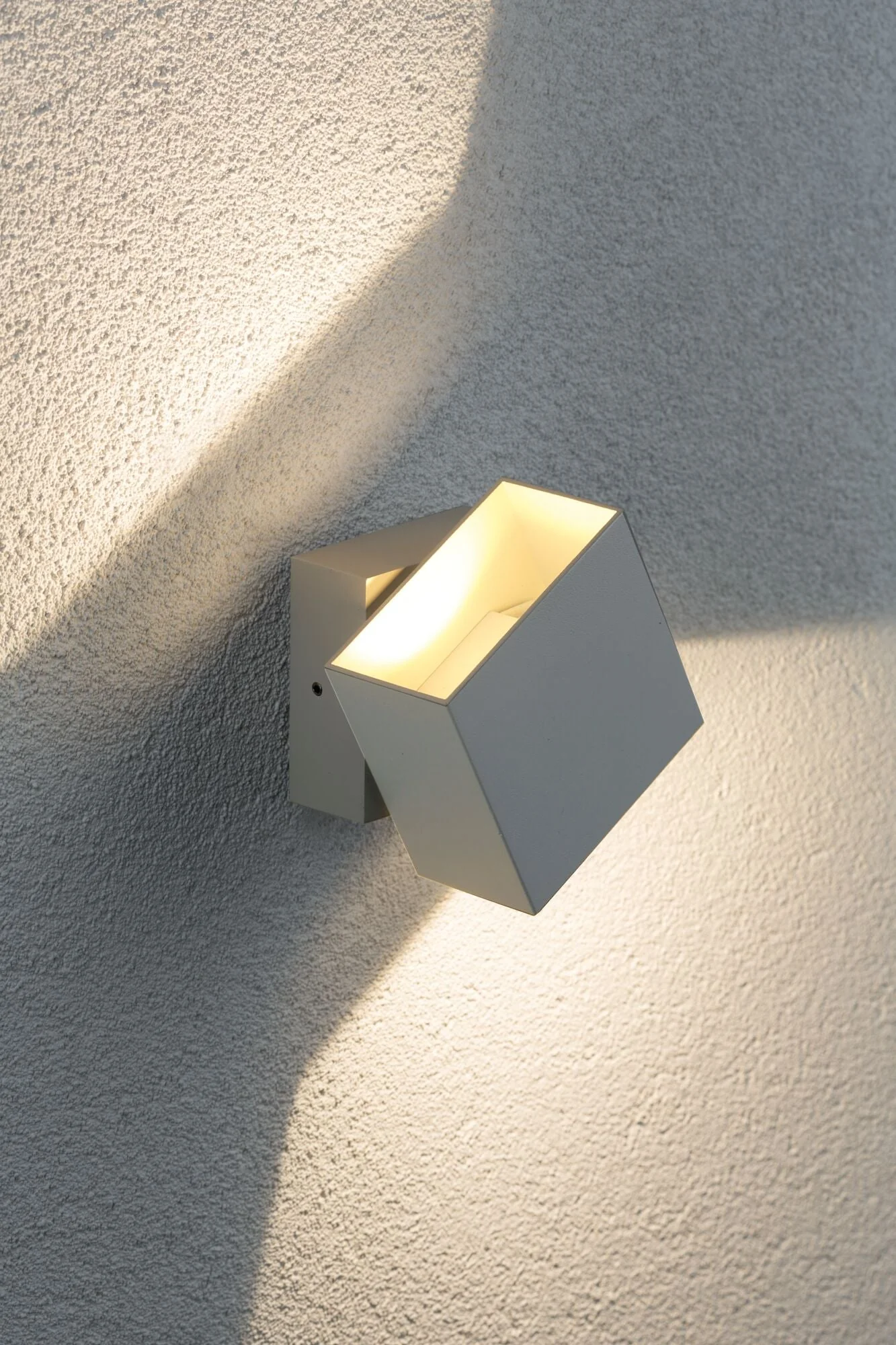 LED Wandleuchte Cybo IP65 eckig 100x100mm 2700K 2x3,5W 355lm / 355lm 230V Weiß Aluminium - Image 5