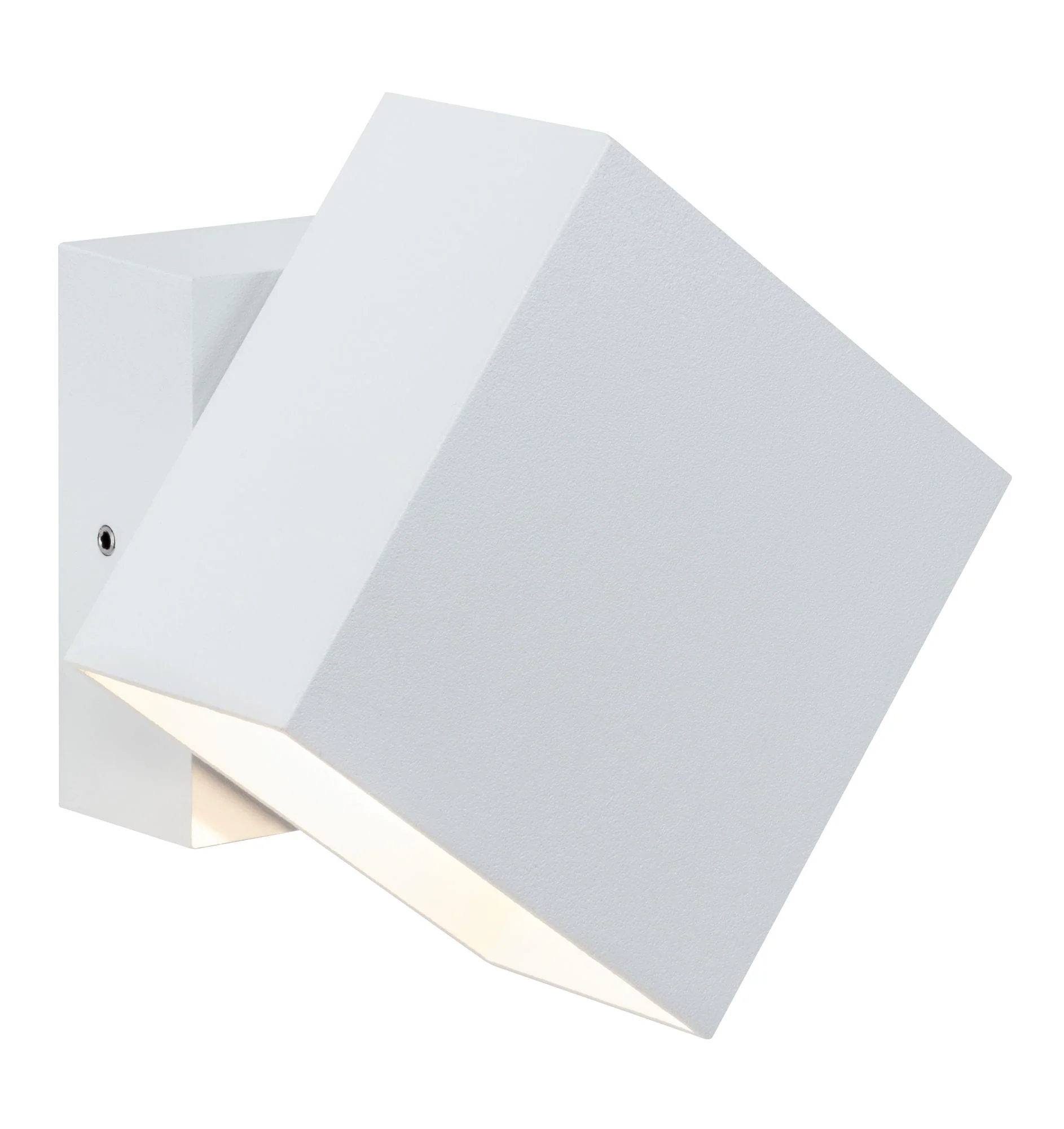 LED Wandleuchte Cybo IP65 eckig 100x100mm 2700K 2x3,5W 355lm / 355lm 230V Weiß Aluminium - Image 8