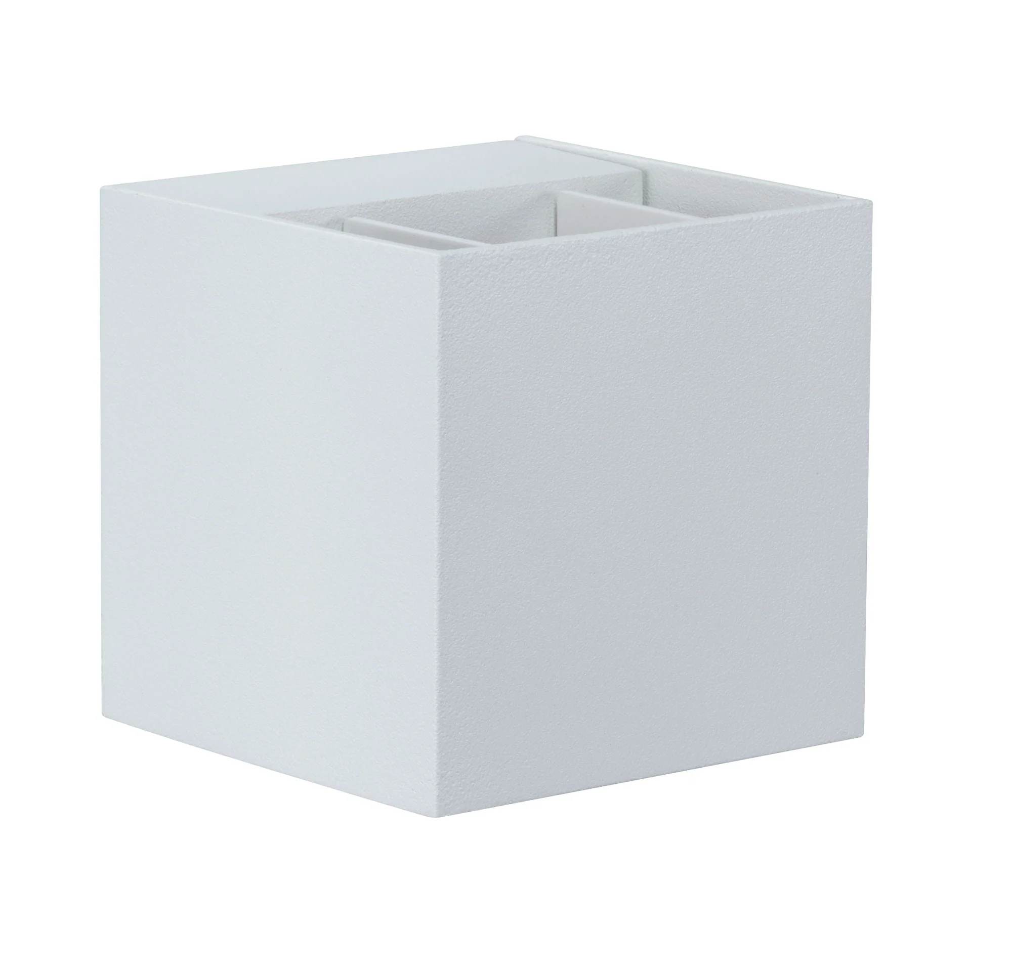 LED Wandleuchte Cybo IP65 eckig 80x80mm 2700K 2x3,5W 355lm / 355lm 230V Weiß Aluminium - Image 7