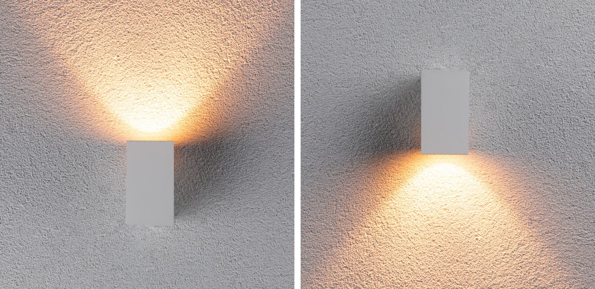 LED Wandleuchte Flame insektenfreundlich IP44 eckig 58x103mm 2200K 4W 265lm 230V 75° Weiß Metall - Image 5