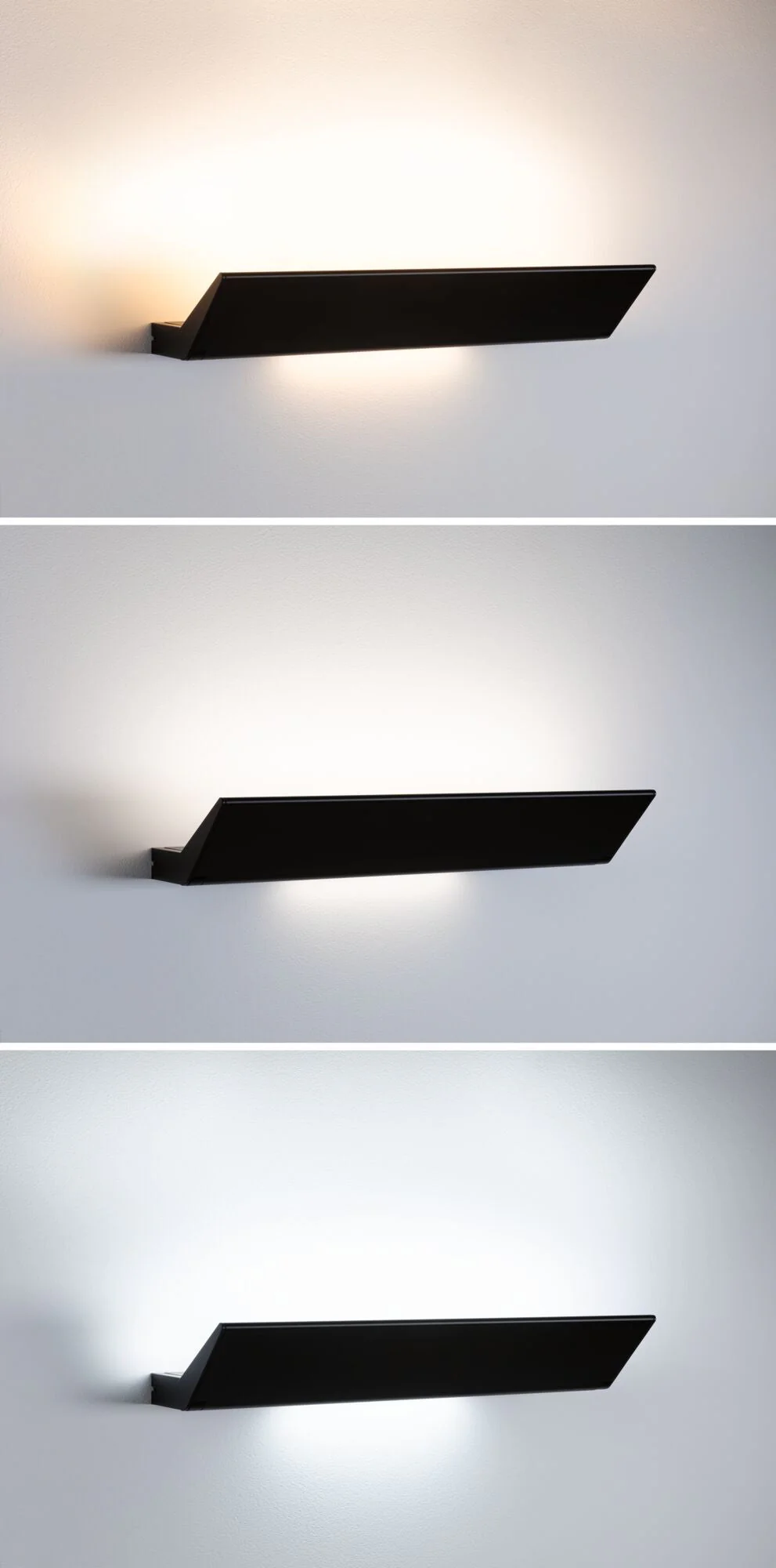 LED Wandleuchte Ranva Tunable White 1400lm / 210lm 230V 13W dimmbar Schwarz matt - Image 6