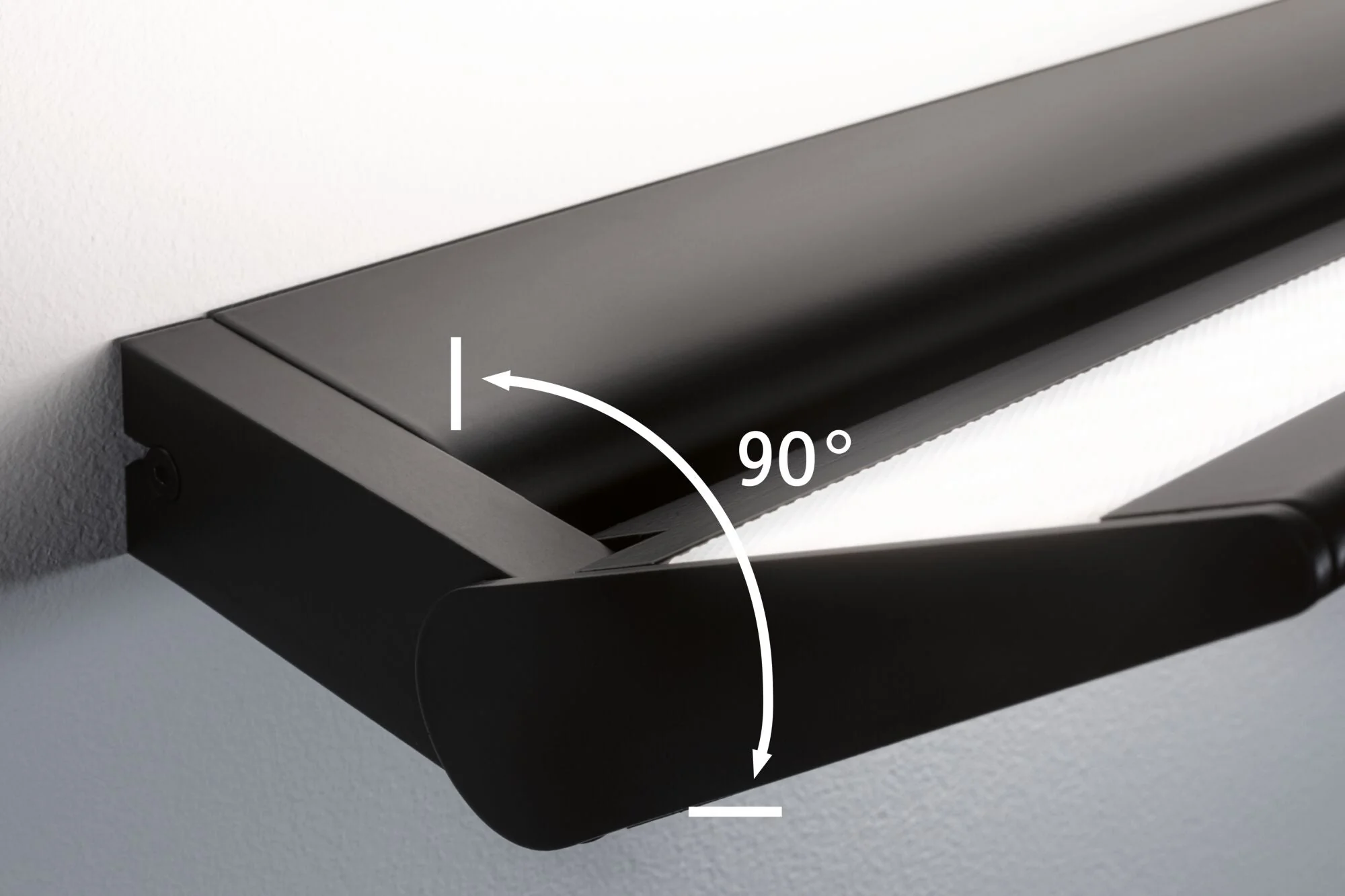 LED Wandleuchte Ranva Tunable White 1400lm / 210lm 230V 13W dimmbar Schwarz matt - Image 8