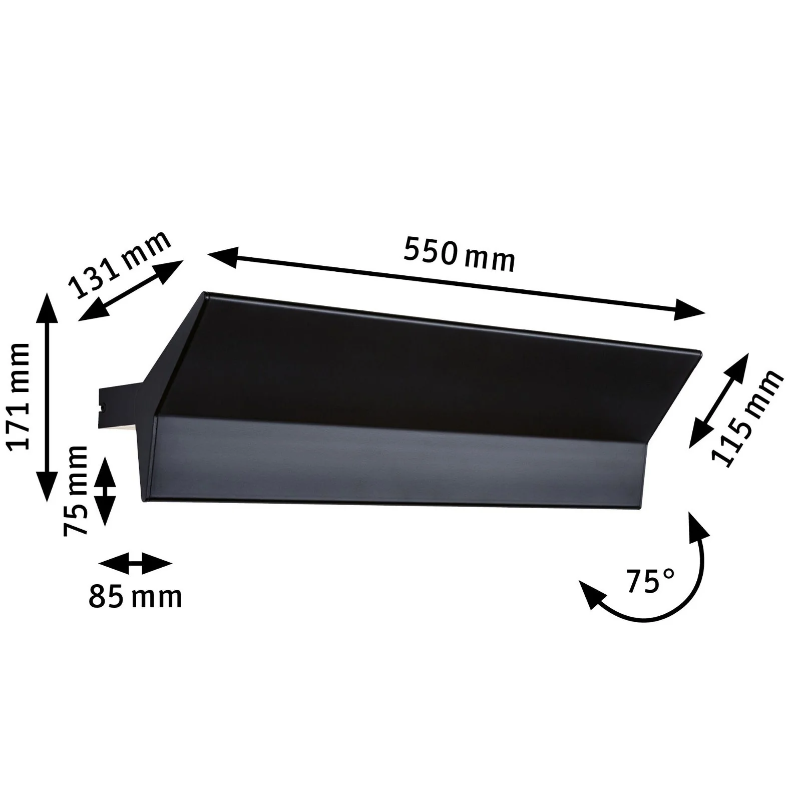 LED Wandleuchte Stine Tunable White 1.400lm / 410lm 230V 13W dimmbar Schwarz oder weiß matt Wandaufbauleuchte - Image 2