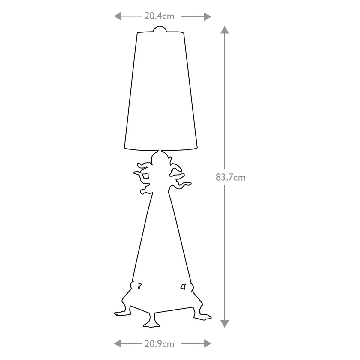 Leda 1-flammige Tischlampe – cremefarbene Patina, Blattgold mit cremefarbenem Patina-Schirm - Image 7