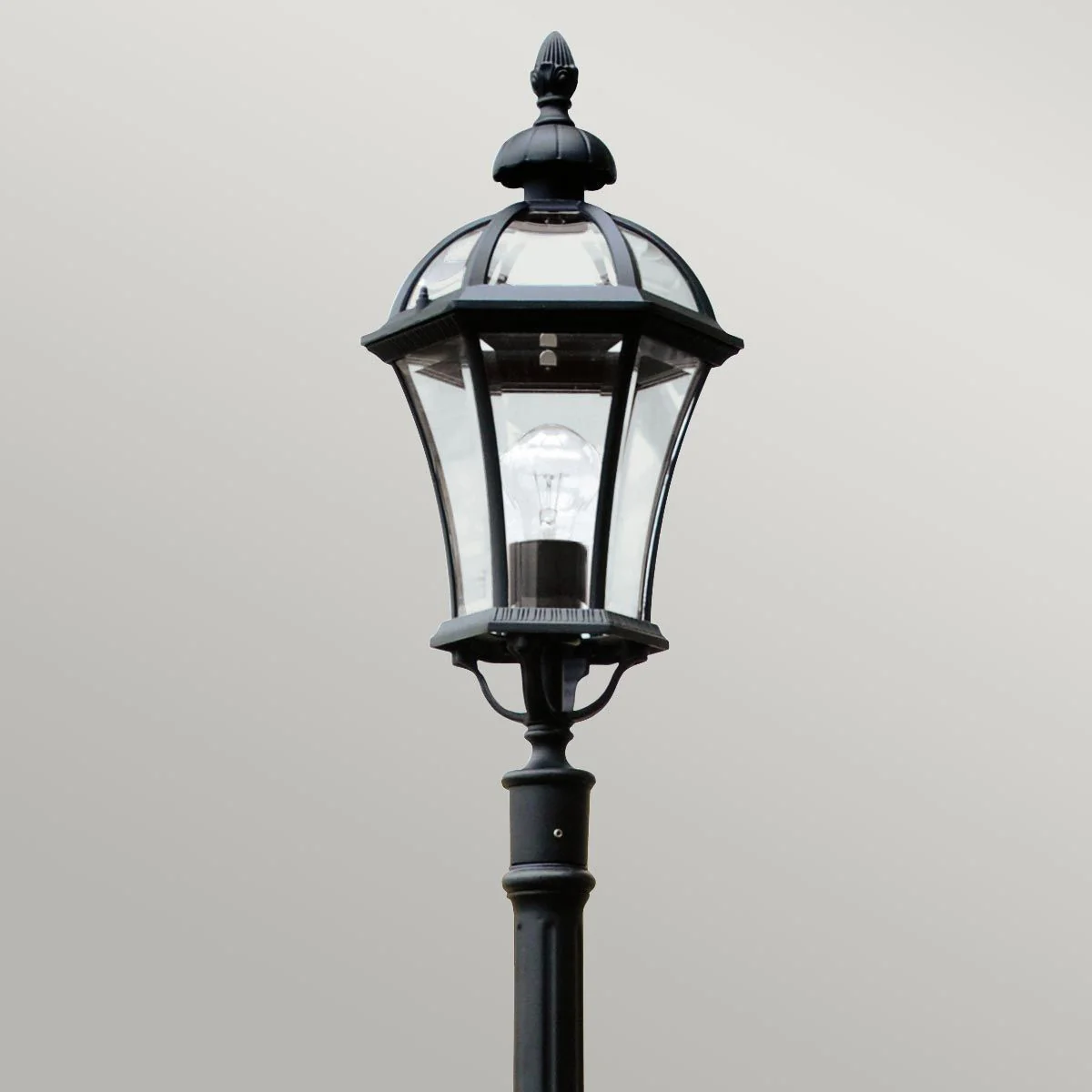 Ledbury Laternenpfahl mit 1 Licht, Schwarz - Image 2
