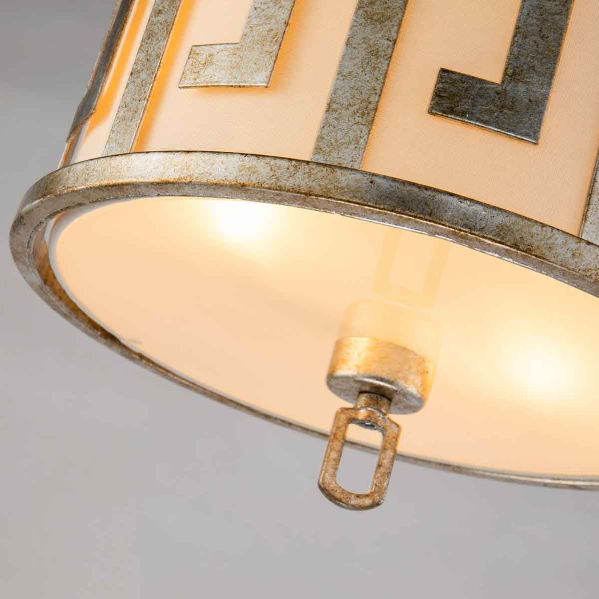 Lemuria Pendelleuchte, 2-flammig, mittelgroß, Antik-Gold, Elfenbeinfarben - Image 3