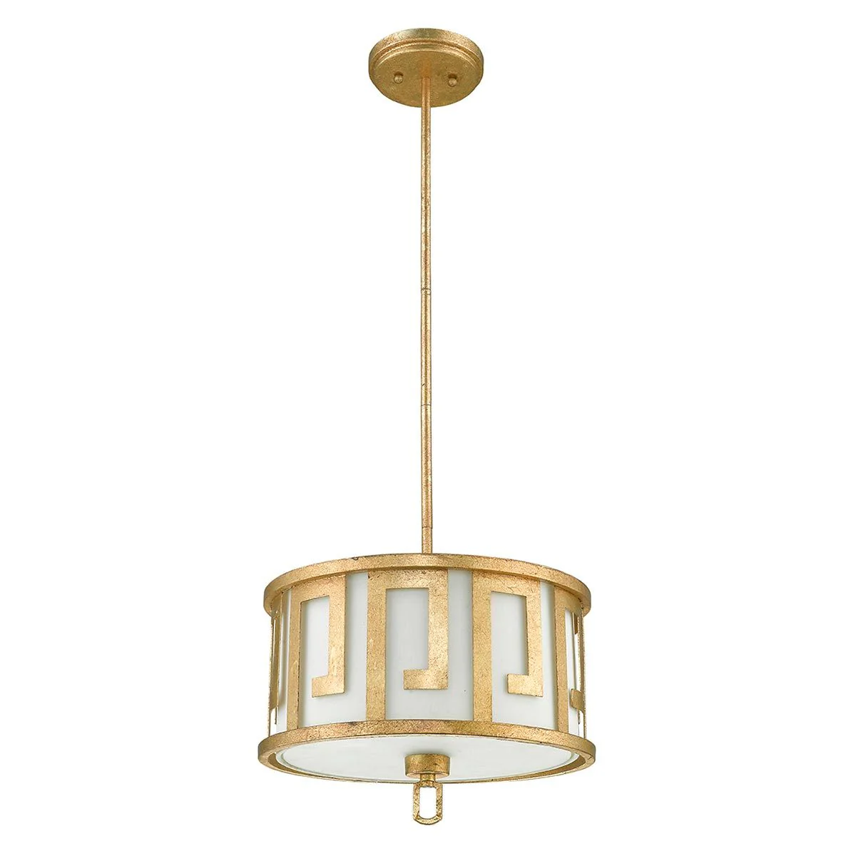 Lemuria Pendelleuchte, 2-flammig, mittelgroß, Antik-Gold, Elfenbeinfarben - Image 5