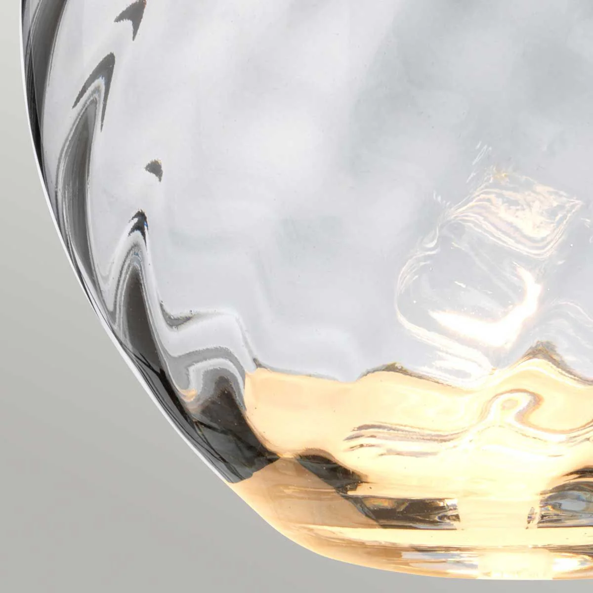Lena 2-flammige große Tischlampe in Rauchgrau - Rauchgetöntes Glas / Schieferschirm - Image 4