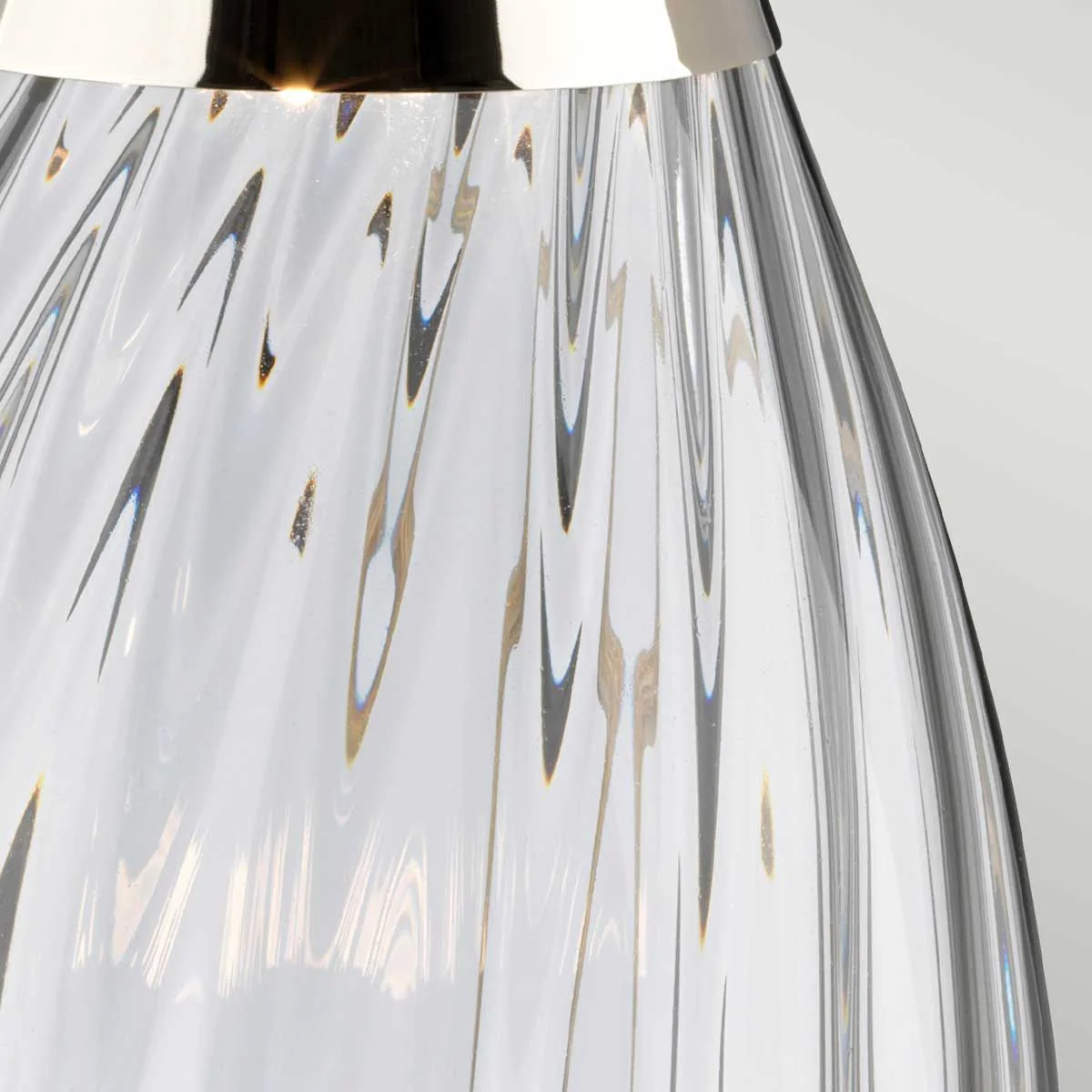 Lena 2-flammige kleine Tischlampe in Rauchoptik – Rauchgetöntes Glas/Schieferschirm - Image 5