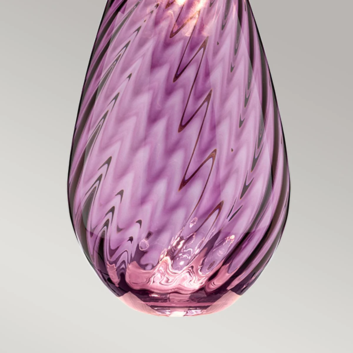 Lena, große pflaumenfarbene Tischlampe mit 2 Lichtern und cremefarbenem Schirm – pflaumenfarbenes Glas/cremefarbener Schirm - Image 5
