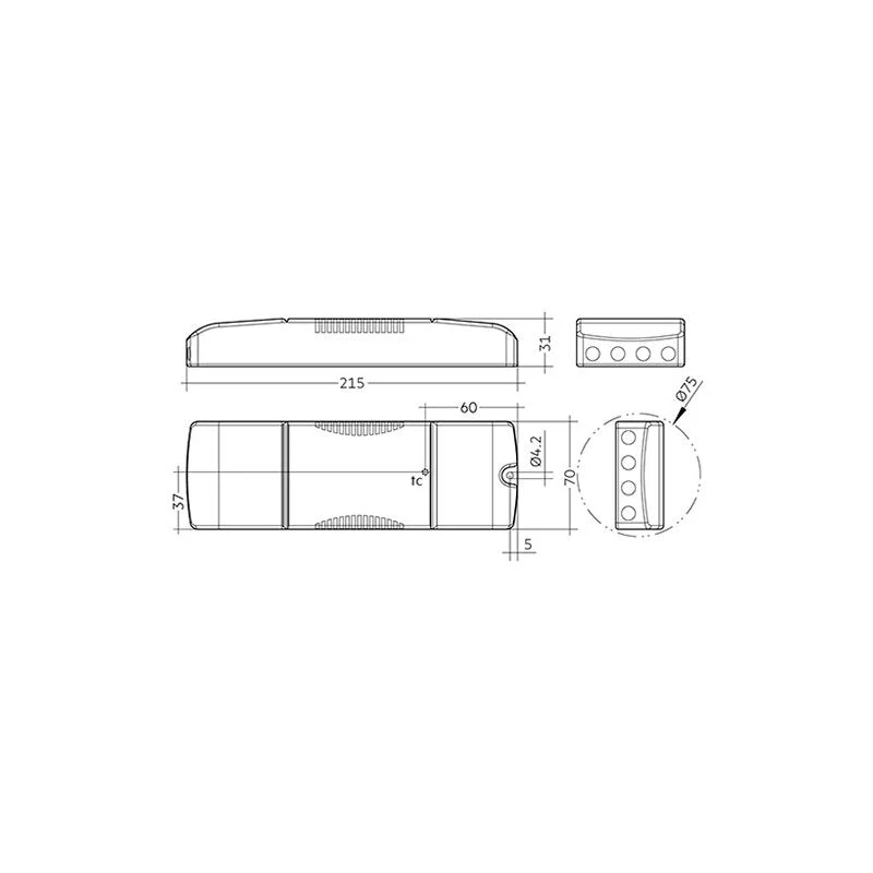 Lichtmanagementsystem LED-Netzteil 38Watt 350mA CASAMBI dimmbar - Image 2